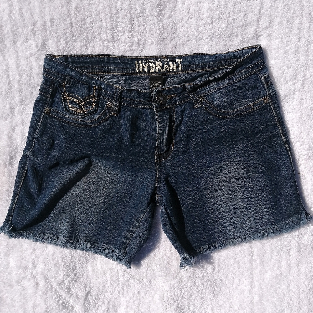 Hydrant - Dark Blue Jean Shorts Size 7